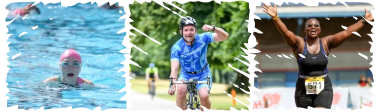 UK Charity Triathlon Swimmer, Cyclist, and Runner